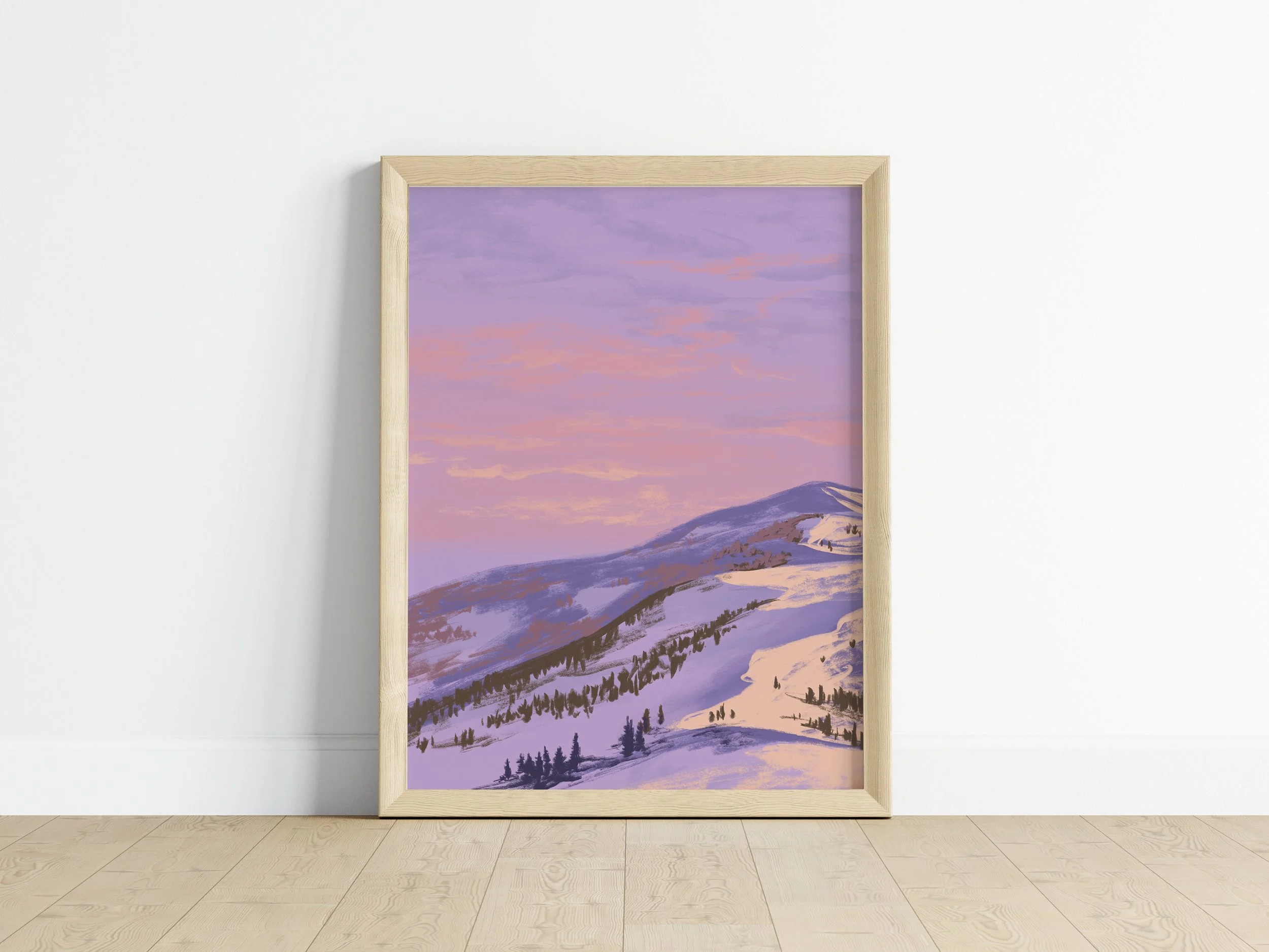 Purple distant hills in winter — Rachel Iverson